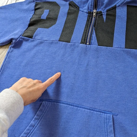 PINK Quarter Zip Sweater - Picture 9 of 10